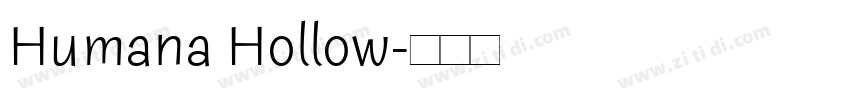 Humana Hollow字体转换